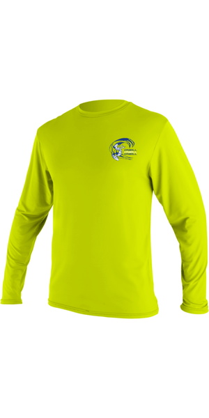 2026 O'Neill Junior Basic Skins Long Sleeve Sun Shirt 5711B - Lime
